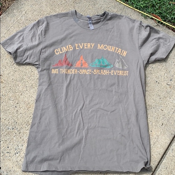 Climb Every Mountain Disney Roller Coaster Tee - Picture 1 of 3